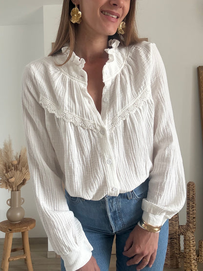 Blouse en gaze de coton