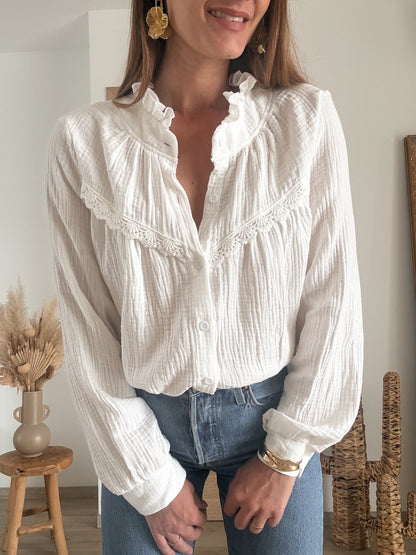 Blouse en gaze de coton