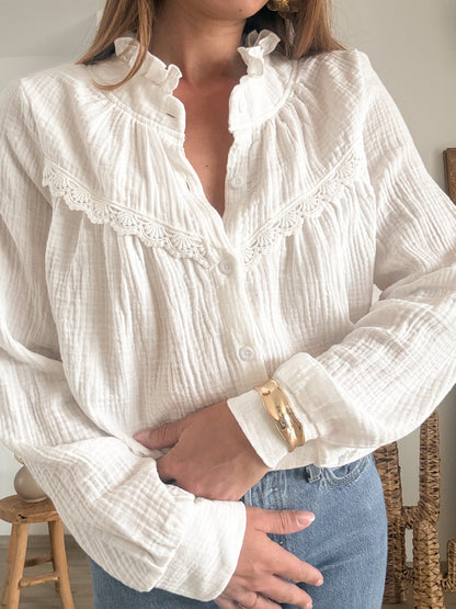 Blouse en gaze de coton