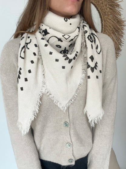Foulard style bandana - Beige